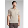 Intimissimi Polo A Manica Corta In 100% Lino Soft Beige