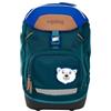 ergobag Prime Zaino Scolastico elementare per Bambini, Idrorepellente, ergonomico, 20 litro, 1100g Orso Esploratore Artico - Petrol