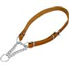 JACK AND VANILLA, Collare Martingale per Cani, Modello Pelle grassa, Colore Cognac, Misura 20 mm x 50-70 cm