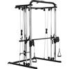 SPORTNOW Stazione per allenamento con cavi, supporto per trazioni, rack per squat 210 x 132 x 225 cm Nero | Aosom Italy