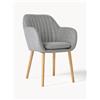 AC Design Sedia con braccioli e gambe in legno Emilia -