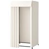 VEVOR Camerino di Prova 99 x 99 x 204,5 cm Spogliatoio Portatile con Tende Spesse, con Rotelle e Robusto Gancio in Metallo, per Boutique, Centri Commerciali, Sartorie e Spazi Esterni, Nero e Beige