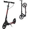 VEVOR Monopattino con 2 Ruote per Bambini da 8 Anni, Monopattino Pieghevole per Movimento della Città Carico max. 100kg 3 Altezze 860/930/1000 mm, Pedana Antiscivolo e Freno a Leva, Nero