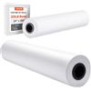 VEVOR Rotoli Carta Plotter, Rotolo per Stampe Compatibile con Plotter da 9,07 kg Ideali per Disegni CAD Piani Tecnici Mappe GIS Progetti Architettonici Carta, 2 Pezzi Lunghezza 91,4 m