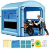 VEVOR Cabina di Verniciatura Gonfiabile 3 x 2,5 x 2,5 m, Tenda per Cabina di Vernice a Spruzzo con Ventilatore da 550W Filtraggio d'Aria Finestra in PVC, Tetto Rotondo, per Automobilistici