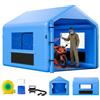 VEVOR Cabina di Verniciatura Spray Gonfiabile 4 x 3 x 2,8 m, Tenda per Cabina di Verniciatura a Spruzzo Sistema di Filtraggio dell'Aria, Tetto Triangolare, Tessuto Oxford, Automobilistici