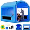 VEVOR Cabina di Verniciatura Spray Gonfiabile 3 x 2,6 x 2,6 m, Tenda per Cabina di Vernice a Spruzzo con Ventilatore da 550 W Filtraggio d'Aria, Tetto Rotondo, per Parti Metalliche di Automobilistici