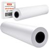 VEVOR Rotoli Carta Plotter Lunghezza 152,4 m, 2 Pezzi Rotolo per Stampe Compatibile con Plotter da 9,07 kg Ideali per Disegni CAD Piani Tecnici Mappe GIS Progetti Architettonici Carta
