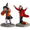 Lemax 02903 Terrified Trick-Or-Treaters, Set Of 2