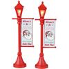 Lemax 34091 North Pole Lamppost, Set Of 2