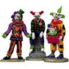Lemax Evil Sinister Clowns, Set Of 3 - 12885
