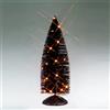 Lemax 54518 Black Bristle Tree With Orange Lights