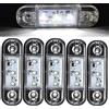 HULX Luci di Posizione per Auto, 10 Pezzi 3 LED Indicatori di Direzione Laterali 12V 24V (Bianca)