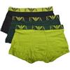 Emporio Armani Boxer da Uomo con monogramma audace, Confezione da 3, Blu, M, Blu, M