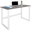 HJH Office 830077 Scrivania 120x60 cm WORKSPACE LIGHT I Scrivania slimline grigio/bianco con struttura in acciaio