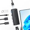 BYEASY Surface Pro 9 Docking Station, 6-in-2 Microsoft Surface Pro 9 USB-C Hub con 100 W PD Charge, 2 x USB 3.1, 4K @ 60Hz HDMI, LAN Ethernet 1000M, lettore di schede TF Hub di espansione progettato