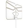 Meliconi Antenna TV Amplificata FLEXI per interni - DVB-T2 HEVC, DVB-T HD, Radio DAB+, Portata 30 km, USB, Interna, Ripiegabile, Filtro LTE/5G, per Casa e Camper