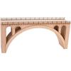 NOCH Viadotto in bromenzo, modellismo laser tagliato, 18,6 x 3,8 cm, altezza 8,6 cm, per traccia N, ponte ferroviario realistico