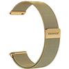 masar 20mm cinturino orologio magnetico oro maglia milanese multibrand 20 MAG oro