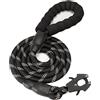 GEIT Guinzaglio per cani da 0,6 cm, guinzaglio in corda resistente, guinzaglio in nylon riflettente con clip a rana tattica in alluminio a sgancio rapido/bloccaggio, per cani di taglia piccola, media