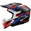 Ls2 Casco Moto Cross Enduro LS2 MX703 X-FORCE PHANTOM Bianco Blu