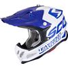 Scorpion Casco Moto Cross Enduro ScorpionVX-22 AIR UPDOWN Bianco Blu