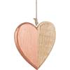 Christmas Decoration Pendaglio Natalizio Alloy Cuore in Legno