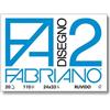 Fabriano Blocco da Disegno FA2 Ruvido con Angoli (24x33 cm 20 Fogli 110 g/m2)