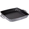 Staub Griglia Quadrata in Ghisa 28 x 28 cm Grigio