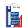 Staedtler 3 Gomme Mini Mars Plastic