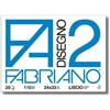 Fabriano Blocco da Disegno FA2 Liscio con Angoli (24x33 cm 20 Fogli 110 g/m2)