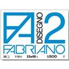 Fabriano Blocco da Disegno FA2 Liscio (33x48 cm 12 Fogli 110 g/m2)