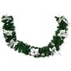 Christmas Decoration Ghirlanda Natalizia con Addobbi Argento 200 cm