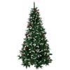 Christmas Decoration Albero di Natale Innevato con Pigne e Bacche 210 cm