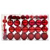 aTe Casa 37 Palline Natalizie Assortite Infrangibili con Puntale Rosse