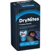 Huggies Drynites Mutandine Boy per la Notte Pacco Singolo 4-7 anni (dai 17 ai 30 kg)