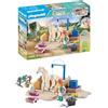 PLAYMOBIL Horses of Waterfall 71354 Area di Cura e Lavaggio per Cavalli, Giri in Lungo e in Largo e Selfie in Comune, Giochi di Ruolo Divertenti, Giocattolo sostenibile per Bambini dai 5 Anni in su