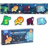 boppi Mideer My Large Floor Puzzle da 100 cm di lunghezza con interno primo puzzle con 28 pezzi grandi extra spessi per bambini dai 3 anni in su - Giungla