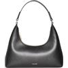 Calvin Klein Donna Borsa a Spalla Foil Logo con Tracolla opzionale, Nero (Black/Toasted Coconut), Taglia Unica