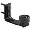 CCJH Porta Scorrevole Regolabile per Pavimento Guida a Parete Porta Porta Porta a Parete Guida a Pavimento Telaio Rotellino Guida, Adatto Per Spessore Porta 2,5cm-6cm, Nero (1PC)