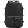 FANDARE Unisex Zaino Casual Zaino pc 15.6 pollici Sacco da montagna con porta di ricarica USB Borsa da Cabina per Voli Zaino Lavoro viaggio Ufficio tech Zaini Scuola Università Backpack Nero