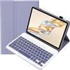 leleyo Custodia per tastiera per Honor Pad X9a 11,5 con tastiera QWERTY magnetica rimovibile, Viola