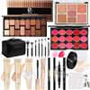 Hoorayeah Kit trucco - Set trucco per ragazze - Set regalo per donne con palette di ombretti, rossetti