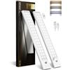 EZVALO Luci Per Armadio e LED Sottopensile Cucina, Sensore Di Movimento 25CM*2Pezzi, Lampada Da Incasso Con 1800 mAh e USB, Luce Fredda Adatto Per Cucine, Armadi e Scale
