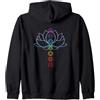 Moonchild Gifts Bohemian Namaste OM Zen Spirituale Zen Lotus Flower Meditation Chakra Yogi Felpa con Cappuccio