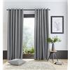 Catherine Lansfield Pinsonic Chevron - Tende termiche con occhielli, 1100 cm, colore: Argento