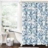Lush Decor Dolores - Tenda da doccia, 183 x 183 cm, colore: Blu