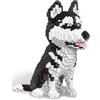 alltogetho Set di micro mini mattoncini da costruzione per cani husky alti 22,9 cm, un regalo divertente e giocattolo educativo ricreativo per gli amanti degli animali (cane husky siberiano)
