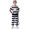 Spooktacular Creations JOYIN Costume da prigioniero con maniche tatuate e manette giocattolo di Halloween per bambini