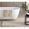 Eddie Bauer | Set da bagno, 100, tappeto ultra morbido, tessuto trapuntato, per una maggiore durata e facilità di manutenzione, cotone, grigio chiaro, 2 pezzi